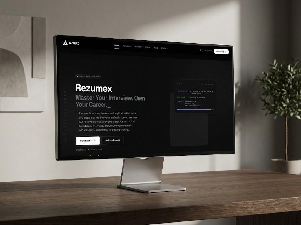 Rezumex AI Resume Builder Interface